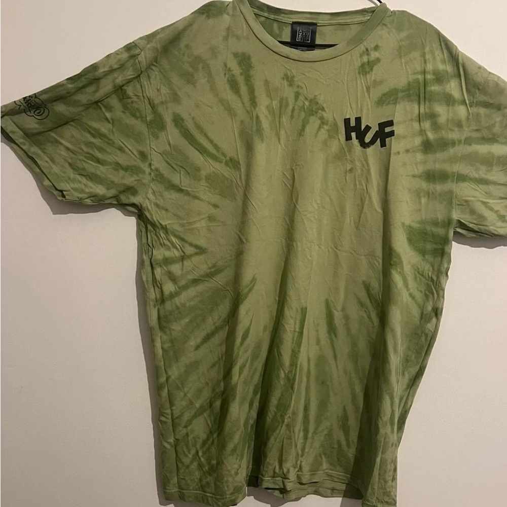 HUF Olive Tie-Dye Tee